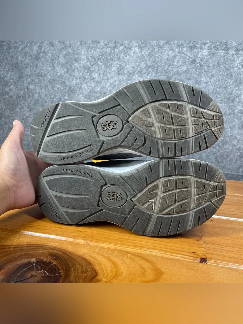 SAS Journey Mesh Mens Size 8 M Gray Tripad Comfort Walking Sneakers Made In USA